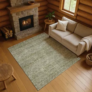 Luxury Washable Indoor/Outdoor Soft Essentials Sage 9\' x 12\' Rug