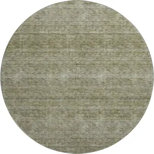 Luxury Washable Indoor/Outdoor Soft Essentials Sage 8\' x 8\' Round Rug