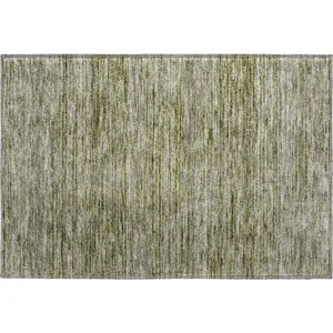 Luxury Washable Indoor/Outdoor Soft Essentials Sage Rug