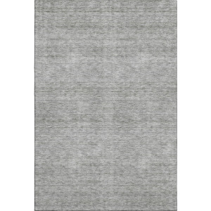 Luxury Washable Indoor/Outdoor Soft Essentials Silver Rug