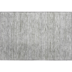 Luxury Washable Indoor/Outdoor Soft Essentials Silver Rug