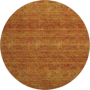 Luxury Washable Indoor/Outdoor Soft Essentials Terracotta 8' x 8' Round Rug