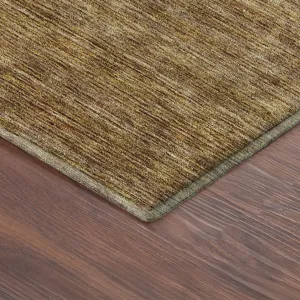 Luxury Washable Indoor/Outdoor Soft Essentials Walnut 9\' x 12\' Rug