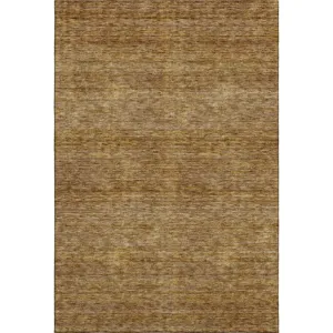 Luxury Washable Indoor/Outdoor Soft Essentials Walnut Rug