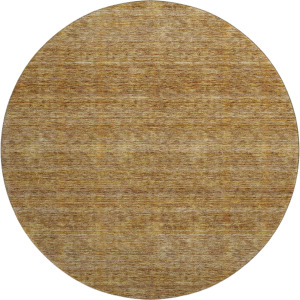 Luxury Washable Indoor/Outdoor Soft Essentials Walnut 8' x 8' Round Rug