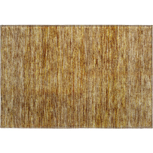 Luxury Washable Indoor/Outdoor Soft Essentials Walnut Rug