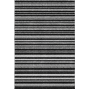 Luxury Washable Indoor/Outdoor Soft Essentials Black Rug