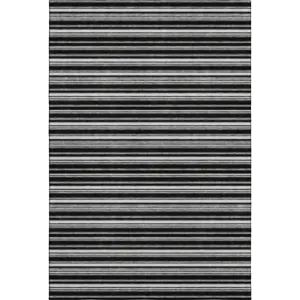 Luxury Washable Indoor/Outdoor Soft Essentials Black Rug