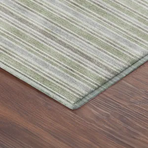 Luxury Washable Indoor/Outdoor Soft Essentials Celery 2\'6\" x 3\'10\" Rug
