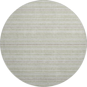Luxury Washable Indoor/Outdoor Soft Essentials Celery 8' x 8' Round Rug