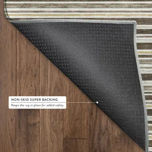 Luxury Washable Indoor/Outdoor Soft Essentials Chocolate 8\' x 8\' Round Rug