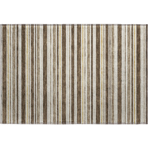 Luxury Washable Indoor/Outdoor Soft Essentials Chocolate Rug
