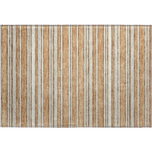 Luxury Washable Indoor/Outdoor Soft Essentials Copper Rug