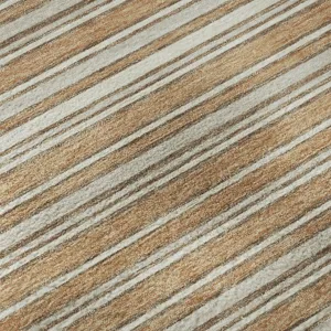 Luxury Washable Indoor/Outdoor Soft Essentials Copper 9\' x 12\' Rug