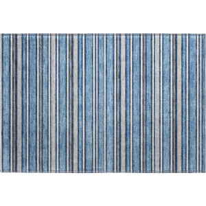 Luxury Washable Indoor/Outdoor Soft Essentials Denim Rug