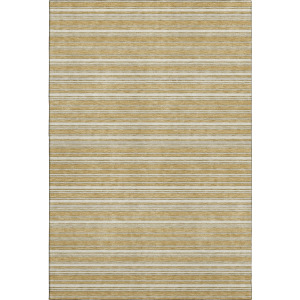 Luxury Washable Indoor/Outdoor Soft Essentials Gold Rug