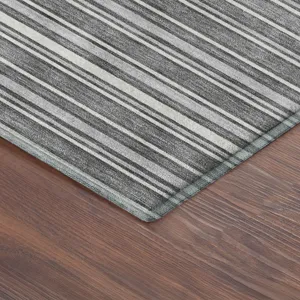 Luxury Washable Indoor/Outdoor Soft Essentials Gray 9\' x 12\' Rug