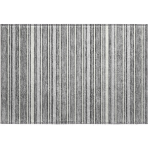 Luxury Washable Indoor/Outdoor Soft Essentials Gray Rug