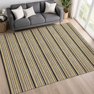Luxury Washable Indoor/Outdoor Soft Essentials Honey 3\' x 5\' Rug