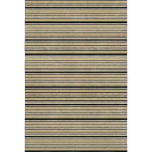 Luxury Washable Indoor/Outdoor Soft Essentials Honey 3\' x 5\' Rug