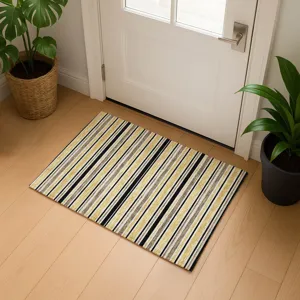 Luxury Washable Indoor/Outdoor Soft Essentials Honey 1\'8\" x 2\'6\" Rug