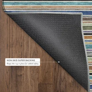 Luxury Washable Indoor/Outdoor Soft Essentials Jewel 2\'3\" x 7\'6\" Runner Rug
