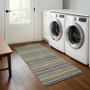 Luxury Washable Indoor/Outdoor Soft Essentials Jewel 2\'3\" x 7\'6\" Runner Rug