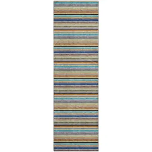 Luxury Washable Indoor/Outdoor Soft Essentials Jewel 2\'3\" x 7\'6\" Runner Rug