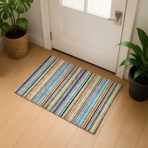 Luxury Washable Indoor/Outdoor Soft Essentials Jewel 1\'8\" x 2\'6\" Rug