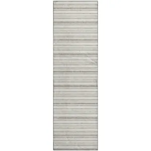 Luxury Washable Indoor/Outdoor Soft Essentials Linen 2'3" x 7'6" Runner Rug