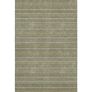 Luxury Washable Indoor/Outdoor Soft Essentials Olive Rug