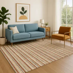 Luxury Washable Indoor/Outdoor Soft Essentials Paprika 2\'6\" x 3\'10\" Rug