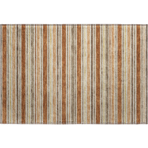 Luxury Washable Indoor/Outdoor Soft Essentials Paprika Rug