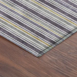 Luxury Washable Indoor/Outdoor Soft Essentials Plum 8\' x 8\' Round Rug