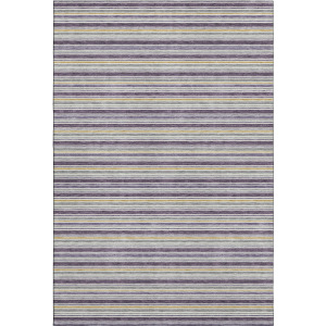 Luxury Washable Indoor/Outdoor Soft Essentials Plum Rug