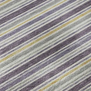 Luxury Washable Indoor/Outdoor Soft Essentials Plum 8\' x 8\' Round Rug