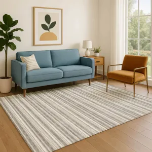 Luxury Washable Indoor/Outdoor Soft Essentials Taupe 3\' x 5\' Rug