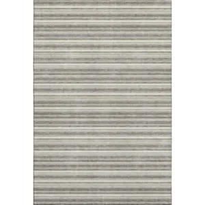Luxury Washable Indoor/Outdoor Soft Essentials Taupe Rug