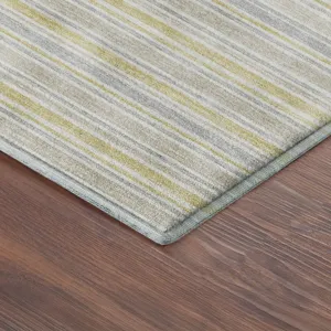 Luxury Washable Indoor/Outdoor Soft Essentials Wheat 2\'6\" x 3\'10\" Rug