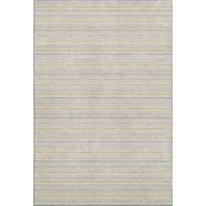 Luxury Washable Indoor/Outdoor Soft Essentials Wheat Rug