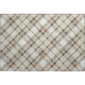 Luxury Washable Indoor/Outdoor Soft Essentials Beige Rug