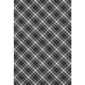 Luxury Washable Indoor/Outdoor Soft Essentials Black Rug