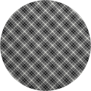 Luxury Washable Indoor/Outdoor Soft Essentials Black 8' x 8' Round Rug