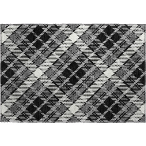 Luxury Washable Indoor/Outdoor Soft Essentials Black Rug