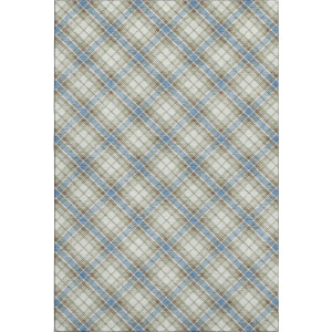 Luxury Washable Indoor/Outdoor Soft Essentials Blue Rug