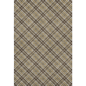 Luxury Washable Indoor/Outdoor Soft Essentials Chocolate Rug