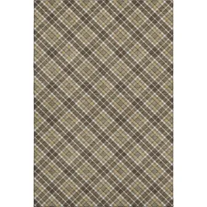 Luxury Washable Indoor/Outdoor Soft Essentials Chocolate Rug