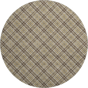 Luxury Washable Indoor/Outdoor Soft Essentials Chocolate 8' x 8' Round Rug