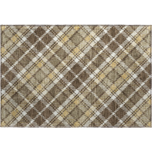 Luxury Washable Indoor/Outdoor Soft Essentials Chocolate Rug