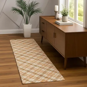 Luxury Washable Indoor/Outdoor Soft Essentials Copper 2\'3\" x 7\'6\" Runner Rug